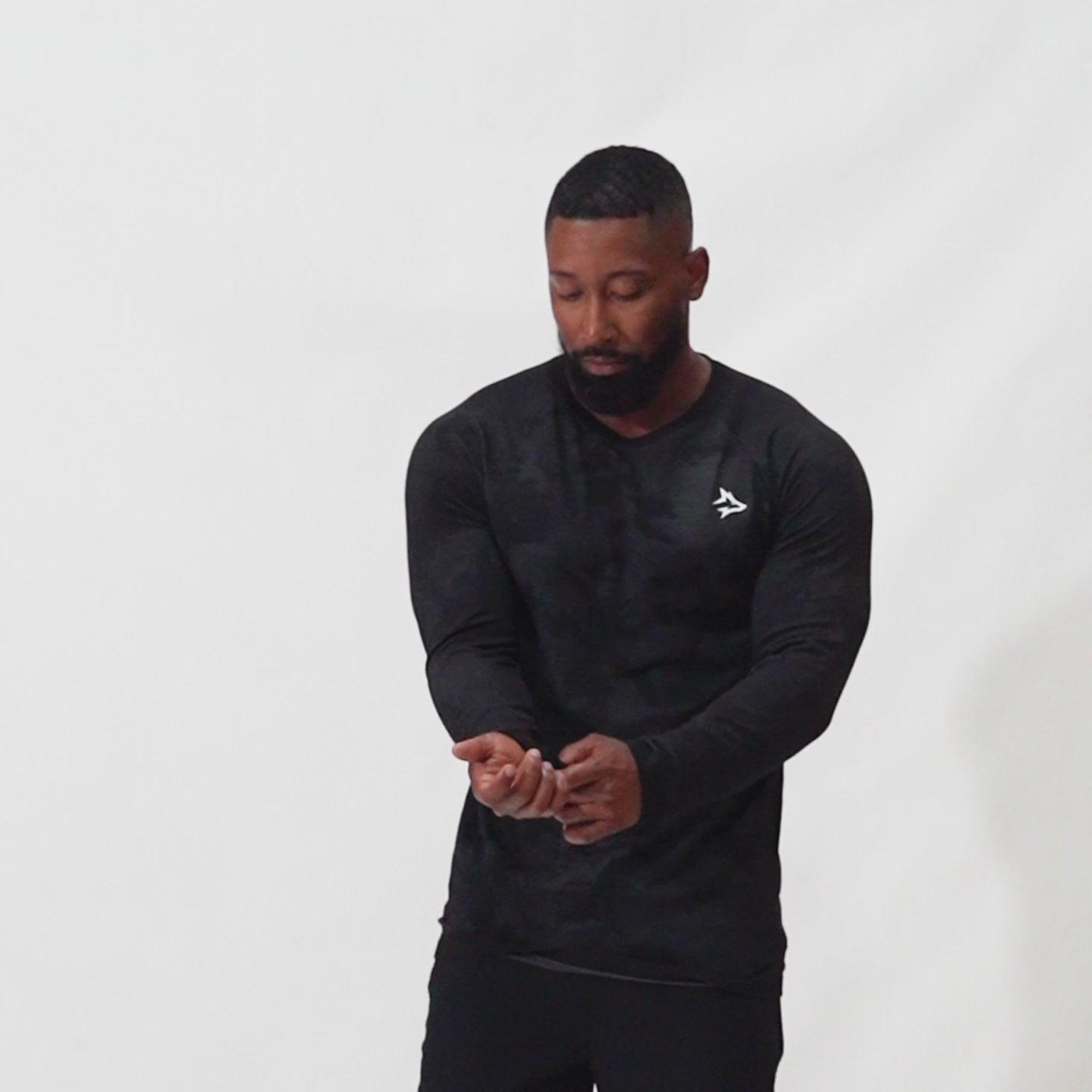 Camisa Manga Longa Apex Dry New Lupus Preto - Sem Costura