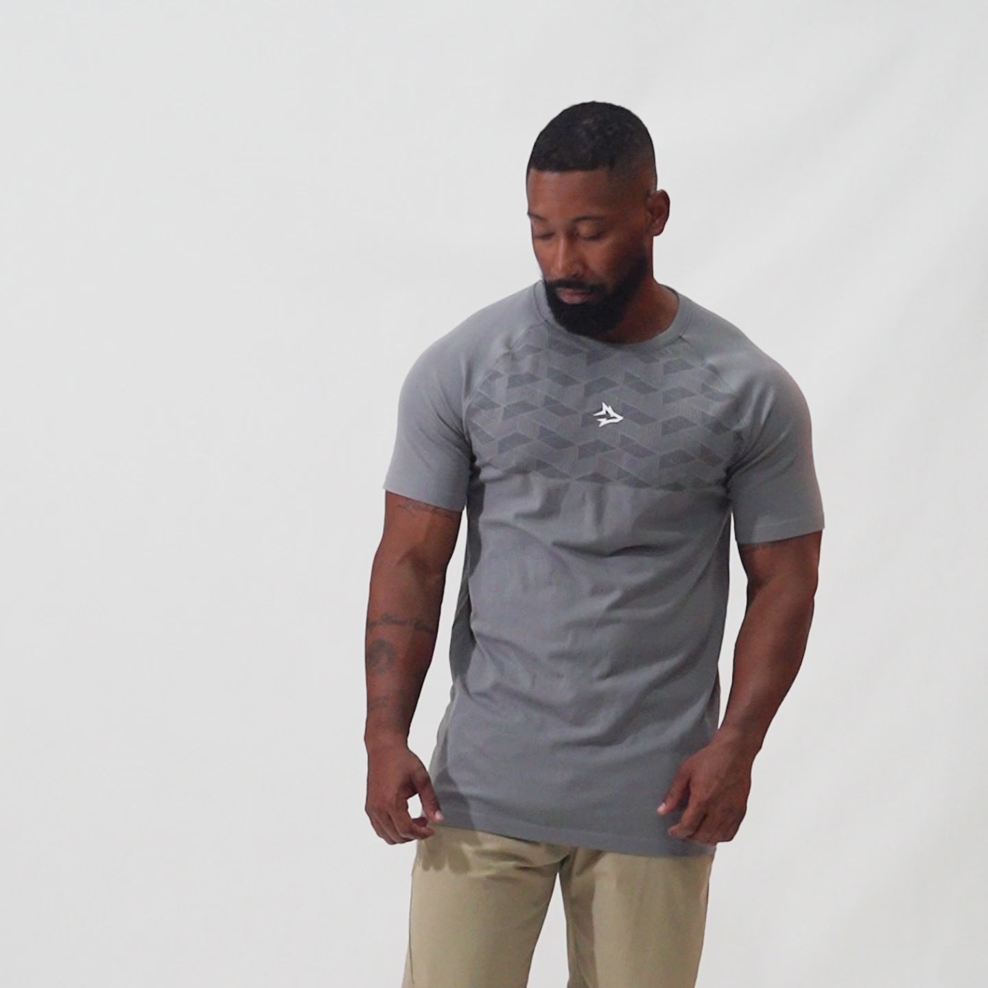 Camiseta Apex Dry Holographic Cinza - Sem Costura