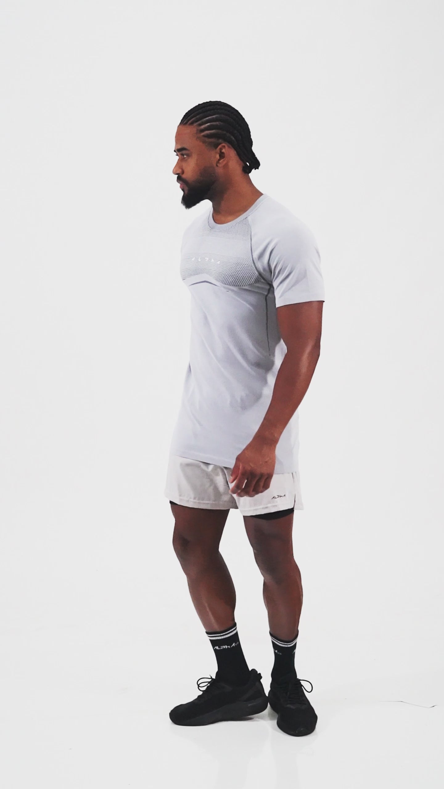 Camiseta Apex Dry Evolution Cinza Gelo - Sem Costura