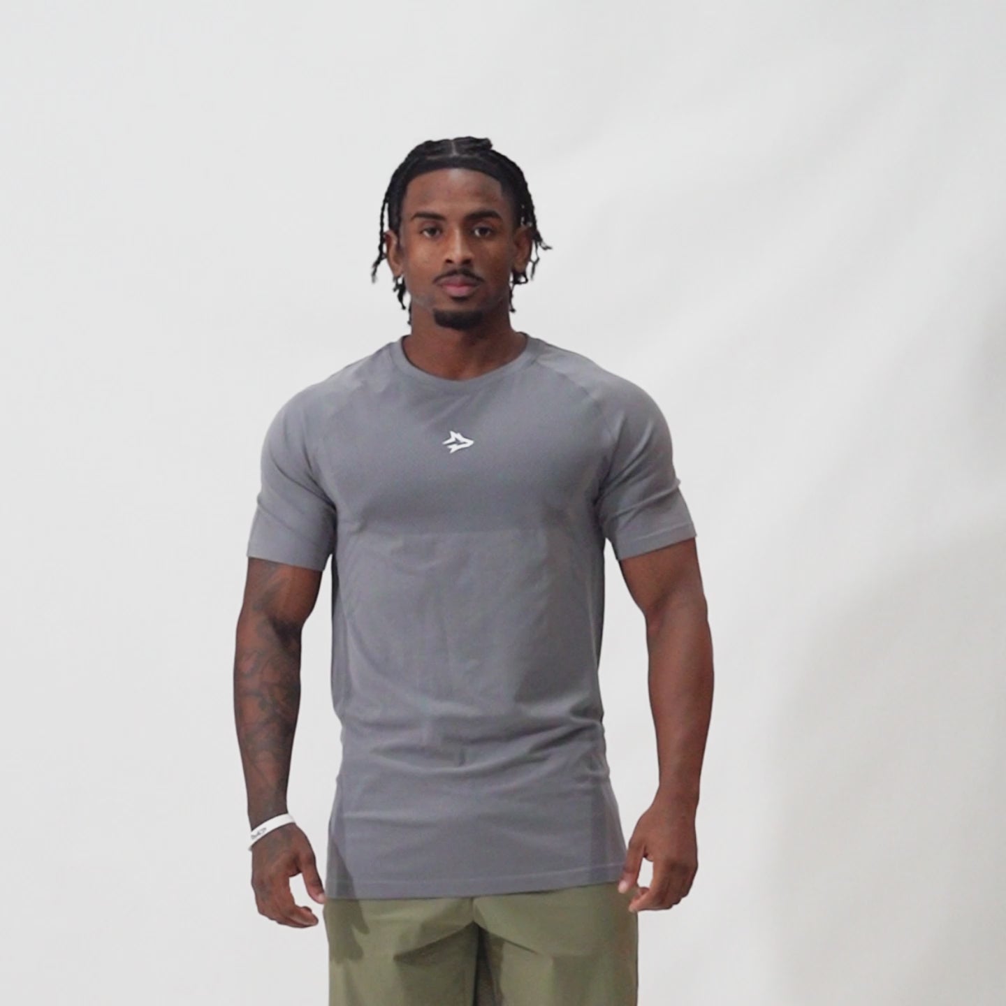 Camiseta Apex Dry Iron Cinza - Sem Costura