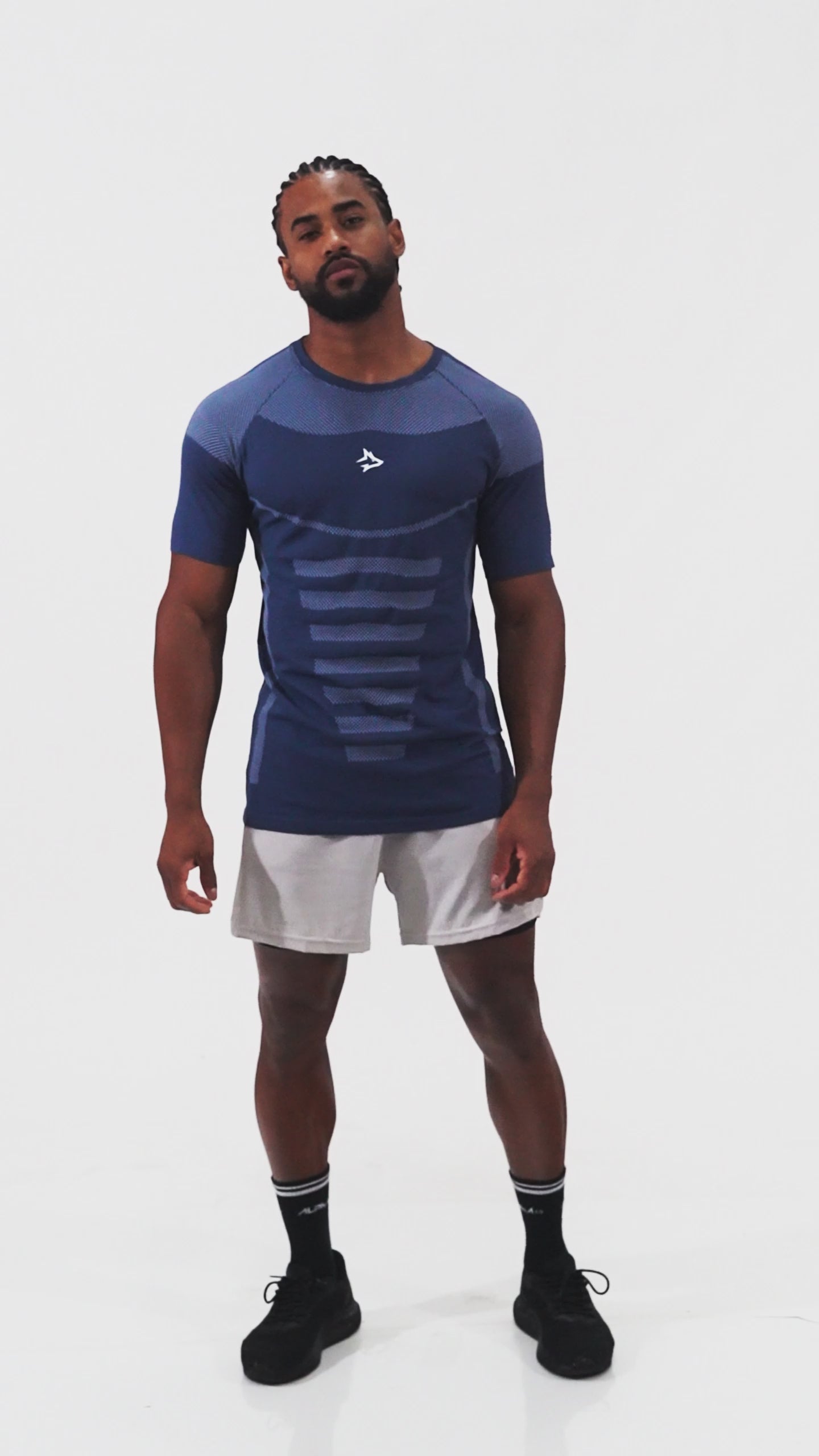 Camiseta Apex Dry Core Marinho - Sem Costura