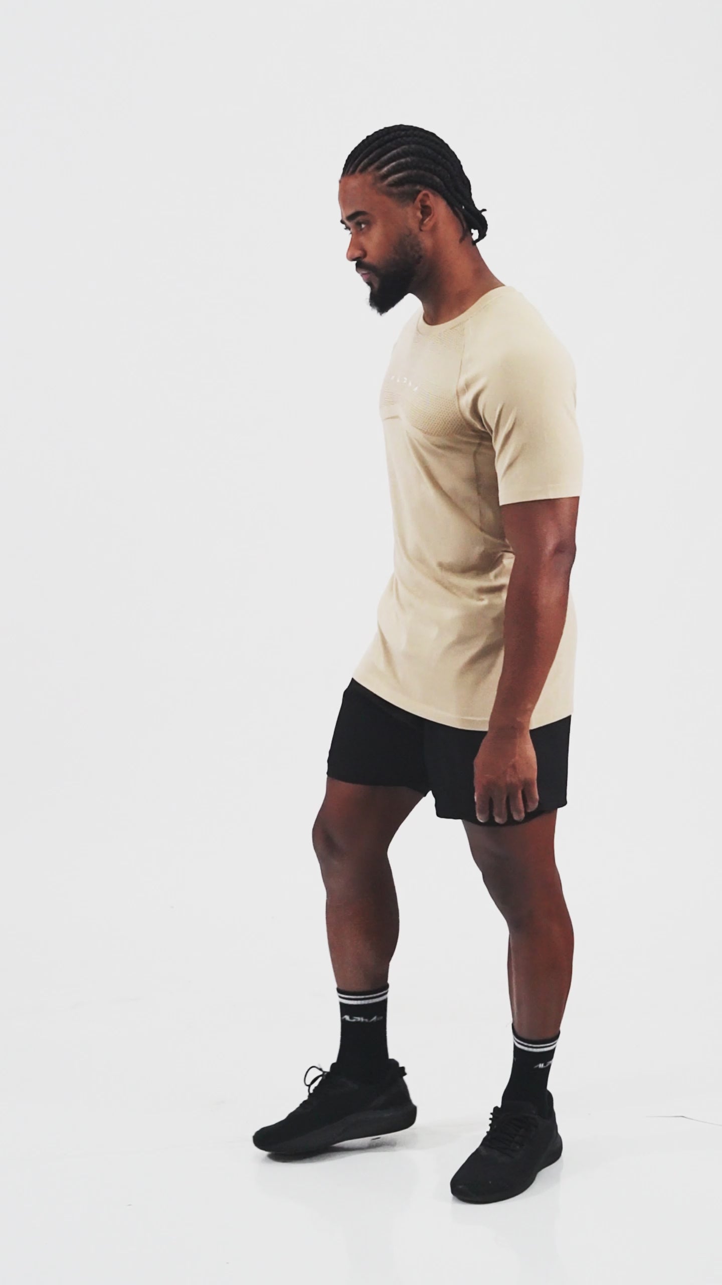 Camiseta Apex Dry Evolution Caqui - Sem Costura