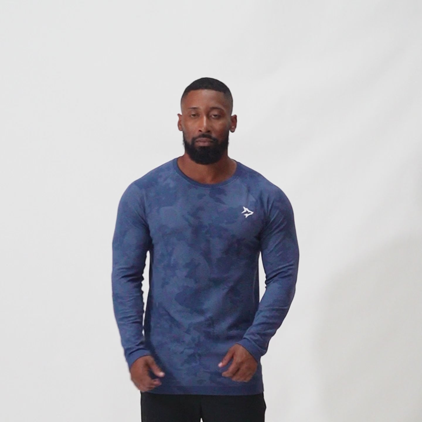 Camisa Manga Longa Apex Dry New Lupus Marinho - Sem Costura