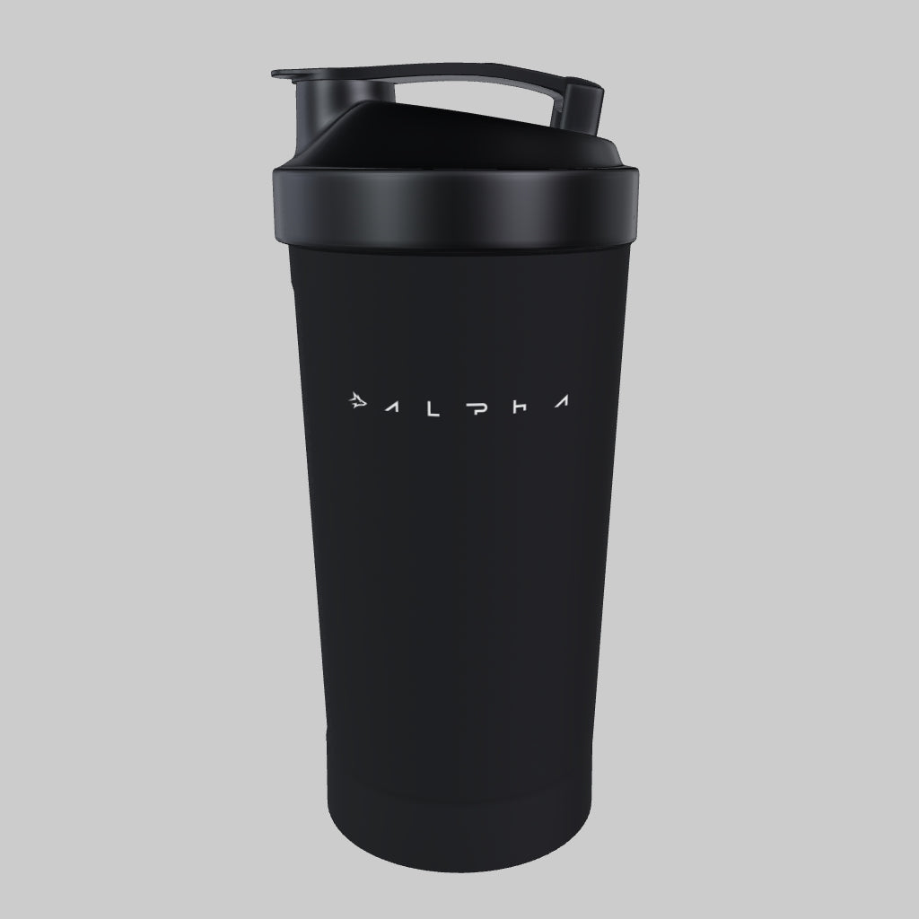 Coqueteleira Preto Alpha - 600ml