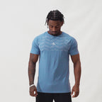 Camiseta Apex Dry Holographic Azul Petróleo - Sem Costura