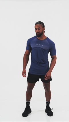 Camiseta Apex Dry Evolution Marinho - Sem Costura