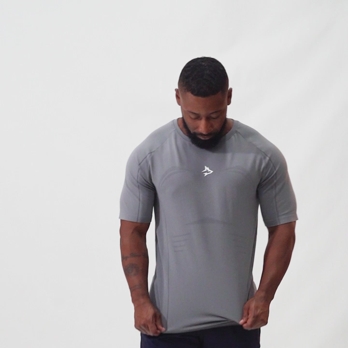 Camiseta Apex Dry Power Cinza - Sem Costura