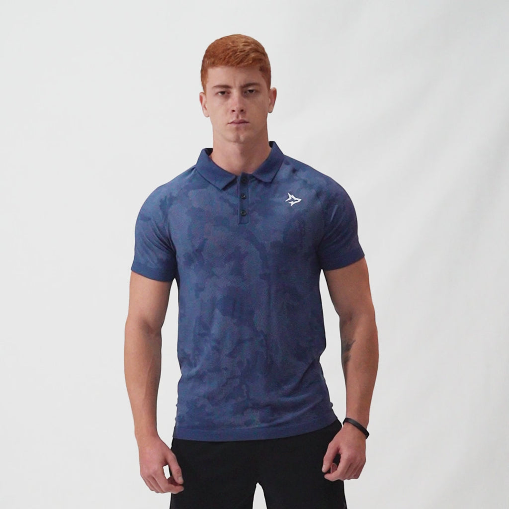 Camisa Polo Apex Dry New Lupus Marinho - Sem Costura