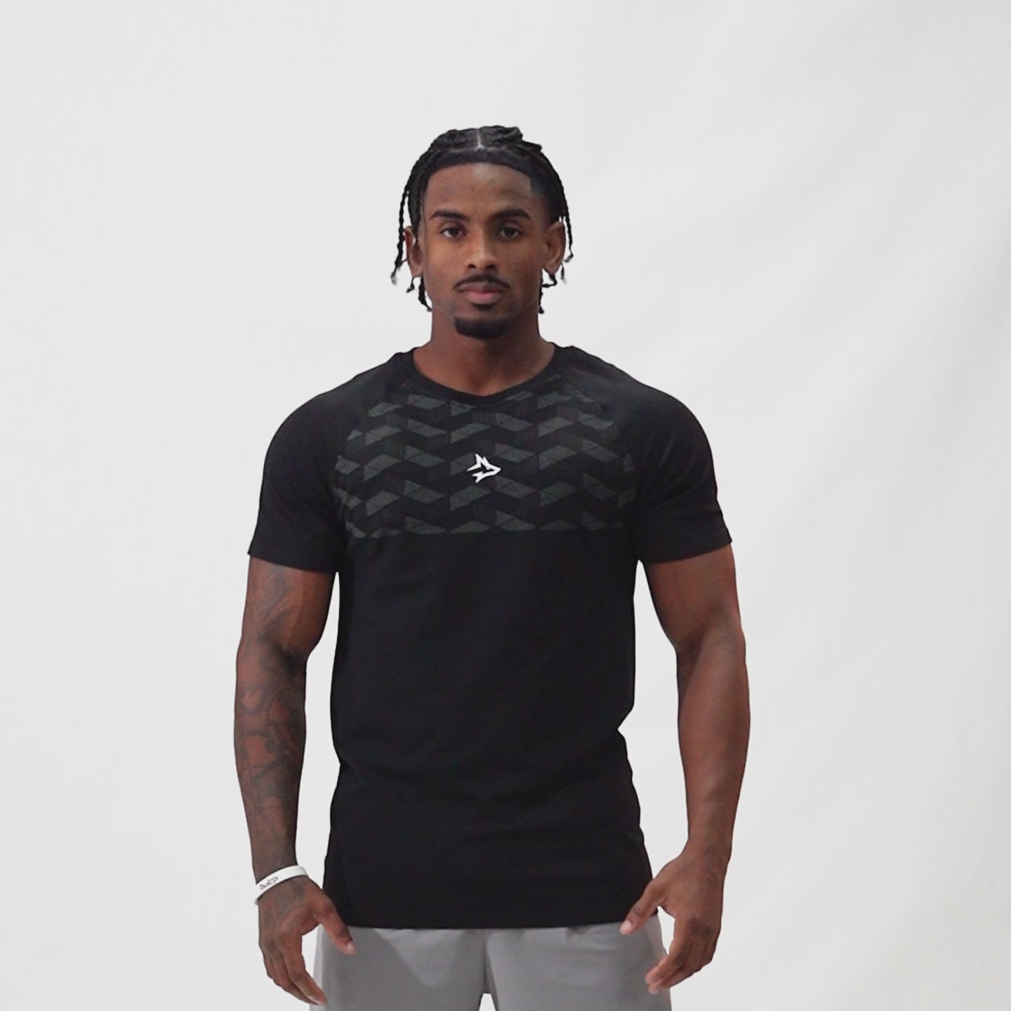 Camiseta Apex Dry Holographic Preto - Sem Costura