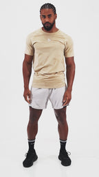 Camiseta Apex Dry Middle Lupus Caqui - Sem Costura