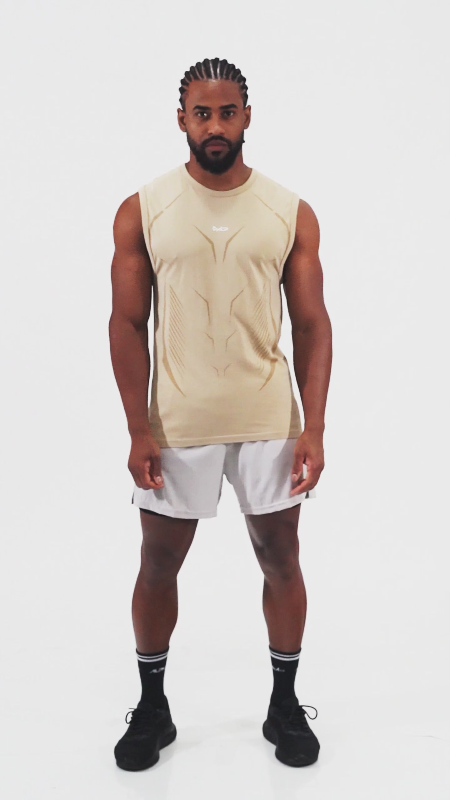 Regata Apex Dry Core Caqui - Sem Costura