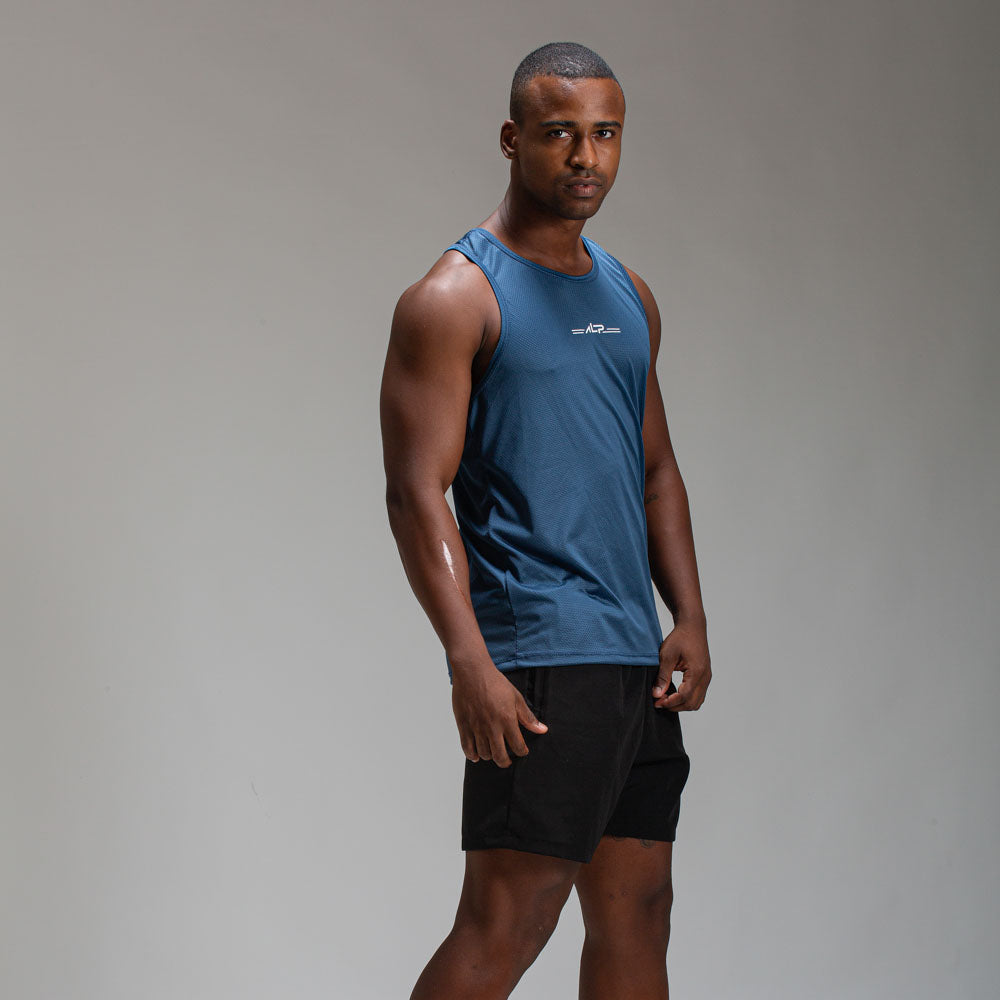 Regata Nadador Dry Fit Single Azul Mineral