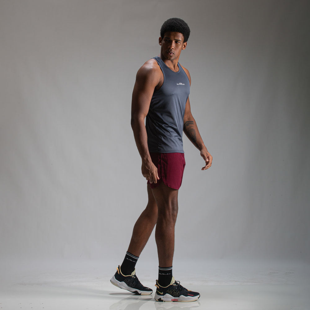 Regata Nadador Dry Fit Single Cinza Sombra