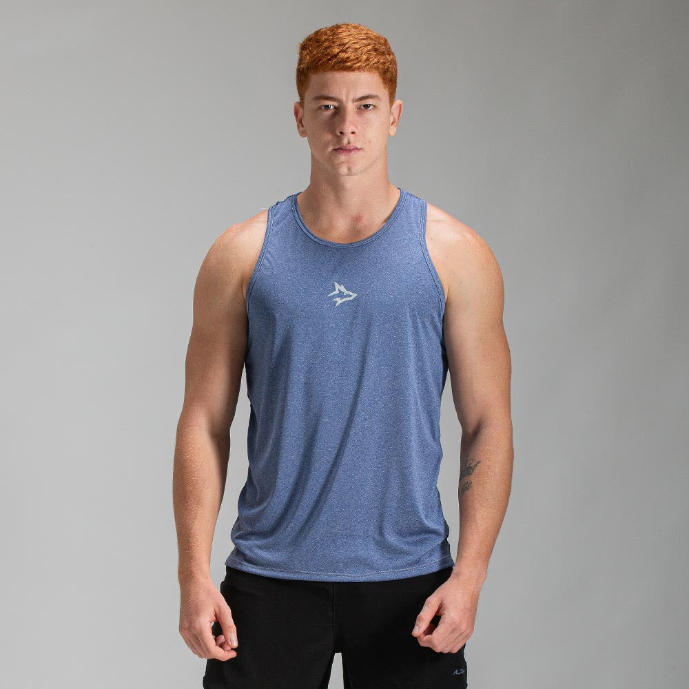 Regata Nadador Dry Fit Middle Lupus Azul Caribe