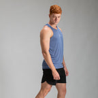 Regata Nadador Dry Fit Middle Lupus Azul Caribe