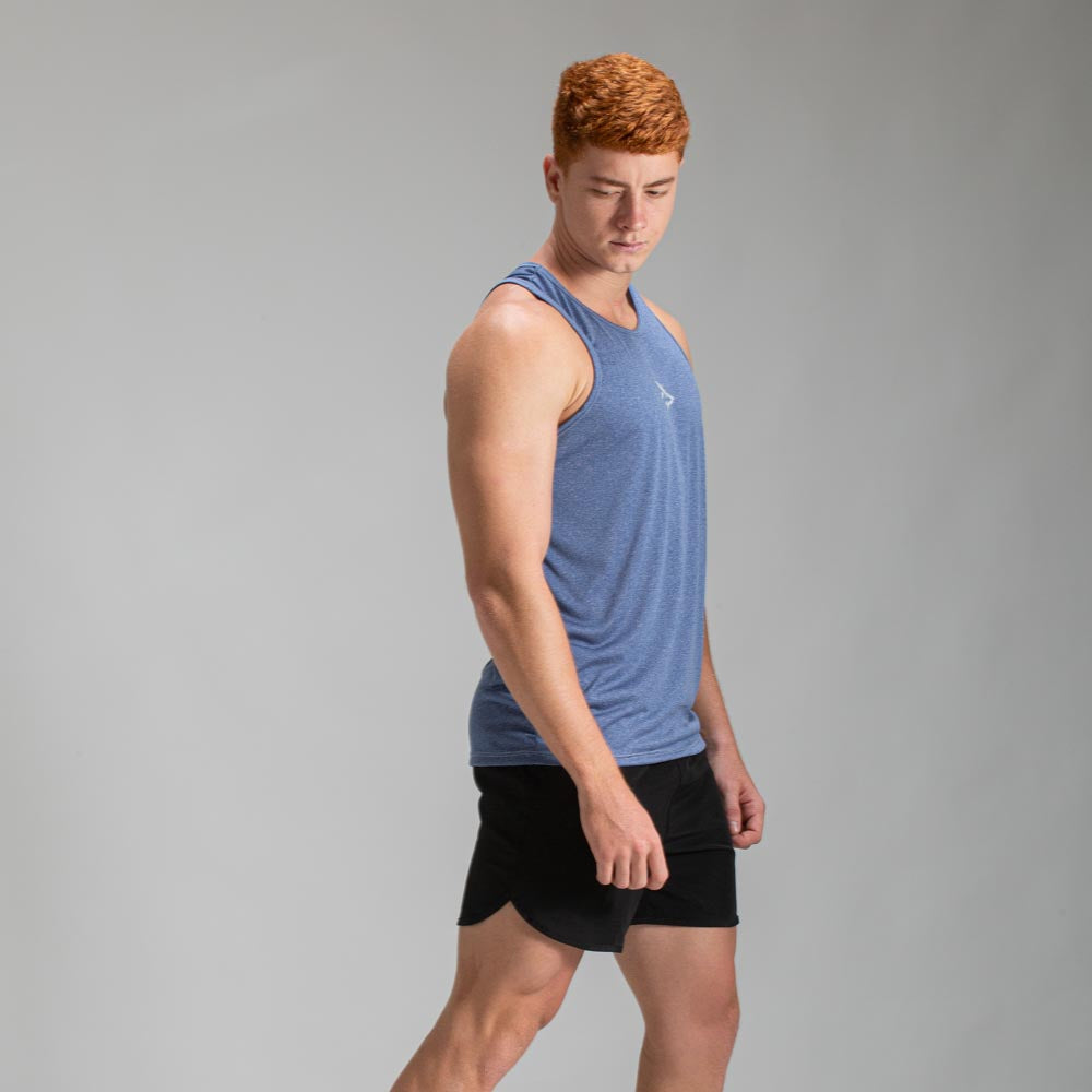 Regata Nadador Dry Fit Middle Lupus Azul Caribe