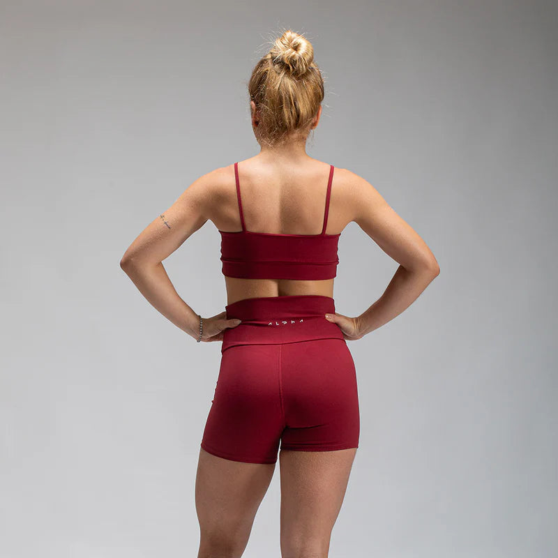 Conjunto Basic Feminino Top e Short - New Horizon Vinho