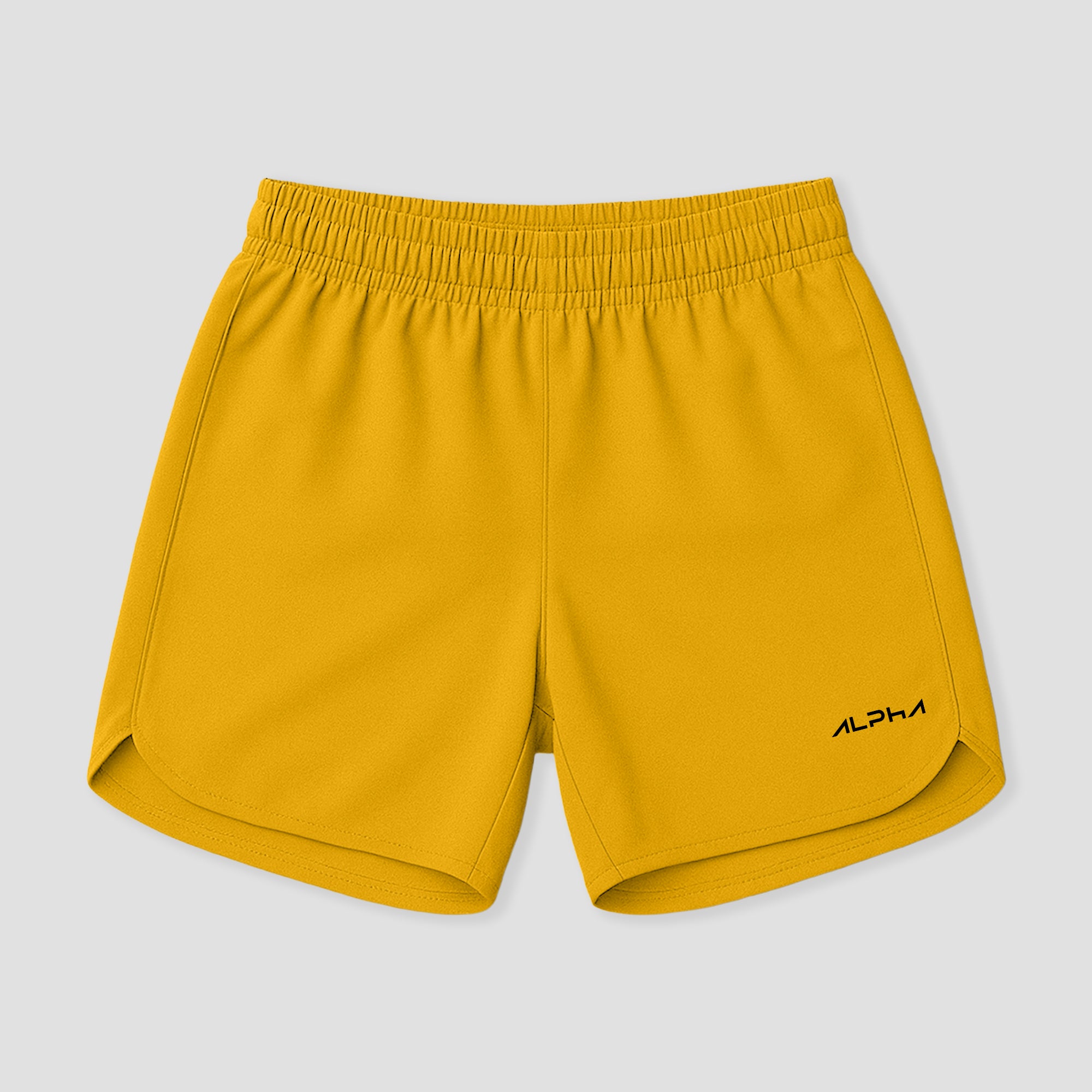 Short Corrida Masculino Dry Fit - Amarelo Ouro