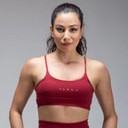 Conjunto Basic Feminino Top e Calça - New Horizon Vinho